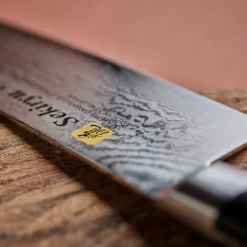 Damask kokkekniv 21 cm svart