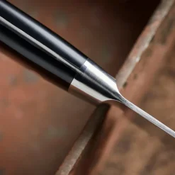 Damask santokukniv 18 cm svart