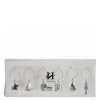 Dante vindekor 15,5x6,5x2 cm 6 stk sølv