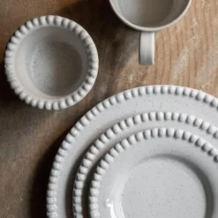 Daria asjett 18 cm 2 stk cotton white