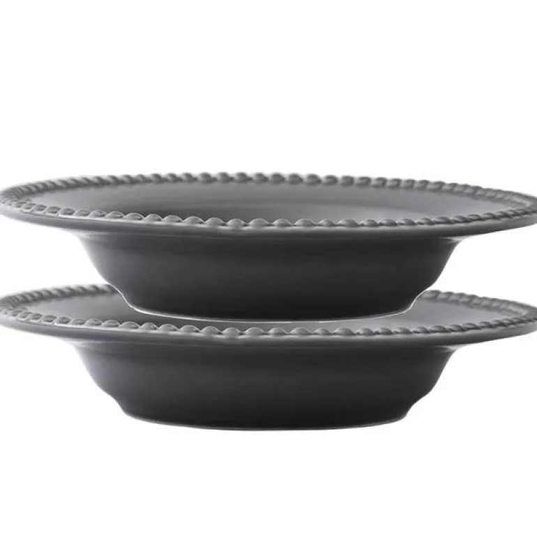 DARIA dyp tallerken 26 cm 2 stk soft grey
