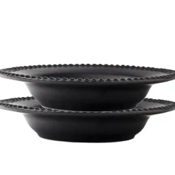 DARIA dyp tallerken 26 cm 2 stk ink black