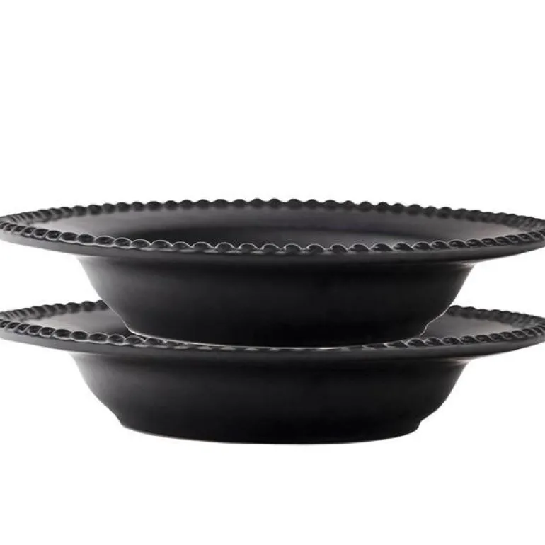 DARIA dyp tallerken 26 cm 2 stk ink black
