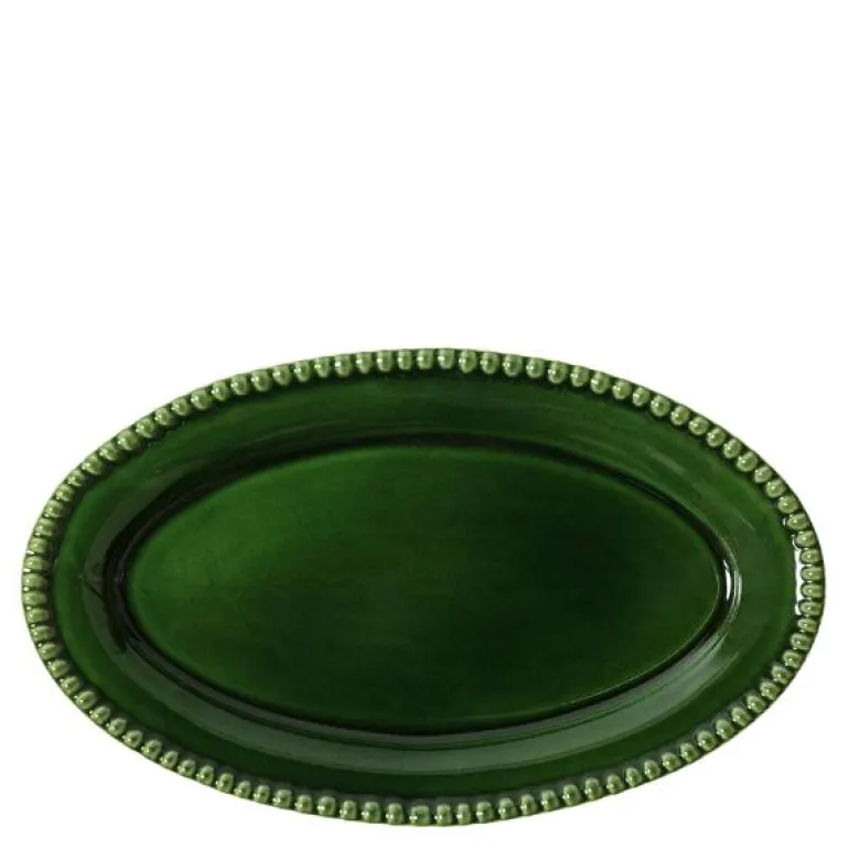 DARIA ovalt serveringsfat 35 cm moss