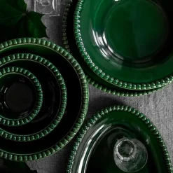 DARIA ovalt serveringsfat 35 cm moss