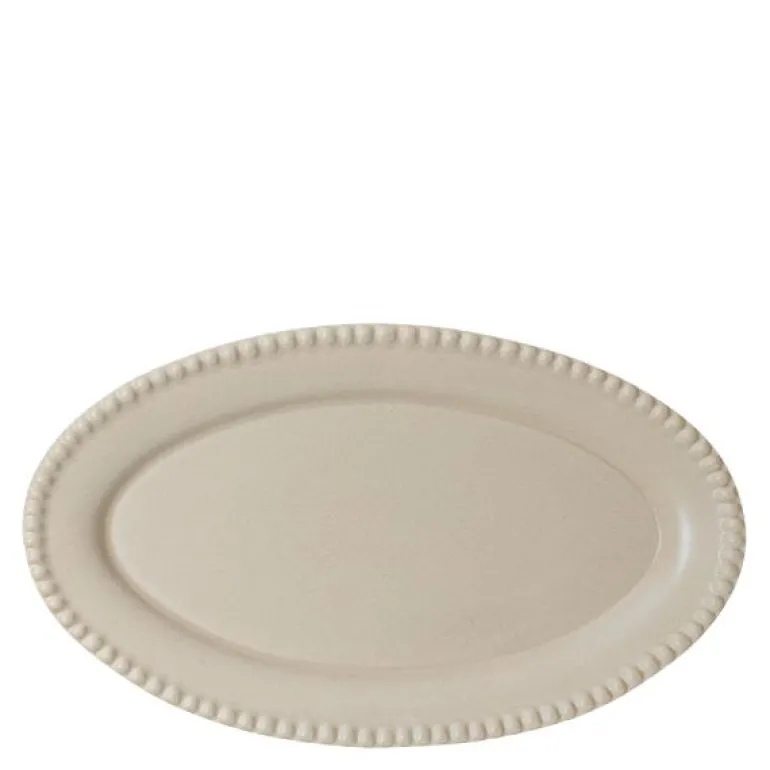 DARIA ovalt serveringsfat 35 cm sand