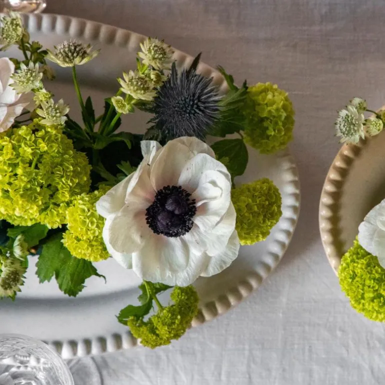 DARIA ovalt serveringsfat 35 cm cotton white