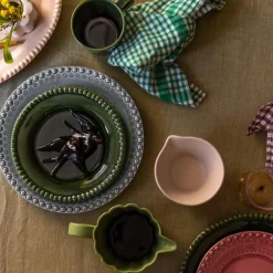 DARIA tallerken 22 cm 2 stk moss