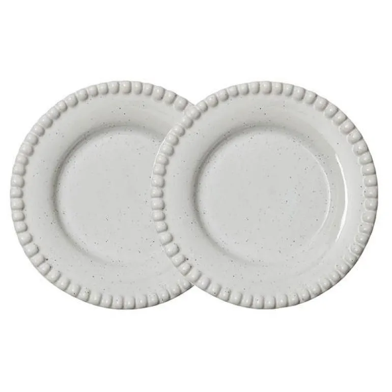 Daria tallerken 22 cm 2 stk cotton white