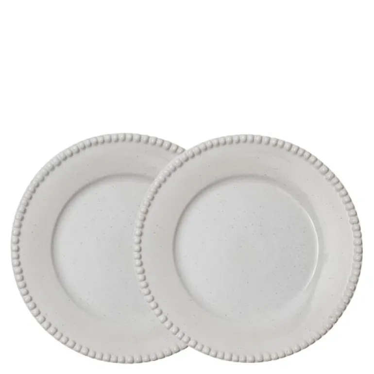 DARIA tallerken 28 cm 2 stk cotton white