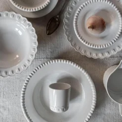 DARIA tallerken 28 cm 2 stk cotton white