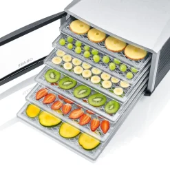 Dehydrator DA506 6 plater stål/svart