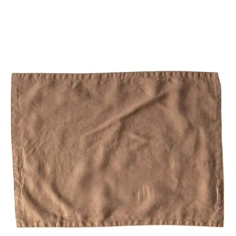 Dekkeunderlag lin 35x50 cm hazelnut