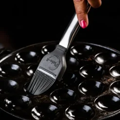 Dekorpensel 23 cm 2 stk stål/grå