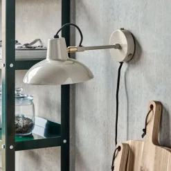 Desk vegglampe 30x18 cm grå