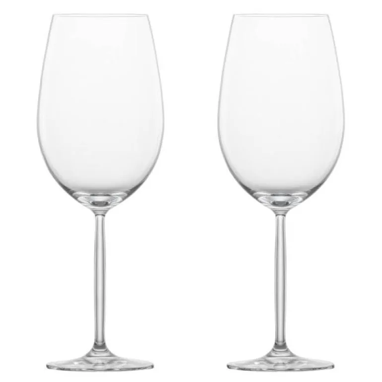 Diva bordeaux rødvinsglass 2 stk 80 cl klar