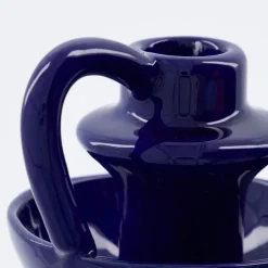 Diva lysestake 14 cm blå