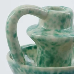 Diva lysestake 14 cm grønn