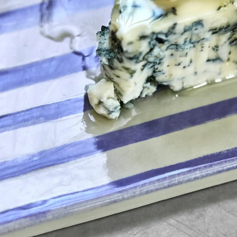 Diva serveringsbrett 26x12 cm 2 stk blå