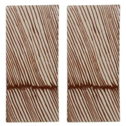 Diva serveringsbrett 26x12 cm 2 stk brun