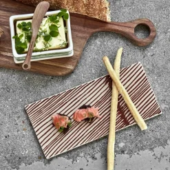 Diva serveringsbrett 26x12 cm 2 stk brun