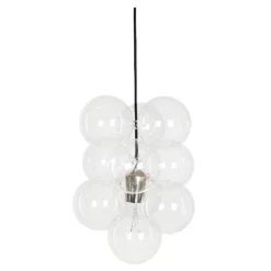 DIY taklampe 12 glasskuler klar