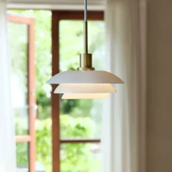 DL31 pendel 15 cm opal/messing