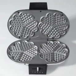 Dobbelt vaffeljern hjerteformede vafler