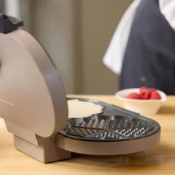 Dobbelt vaffeljern 1600W latte