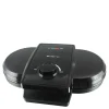 Dobbelt vaffeljern WM-107165 svart
