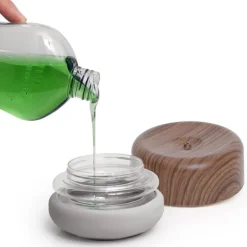 Do-Dish oppvaskmiddelpumpe 11 cm mørkt tre/lysegrå