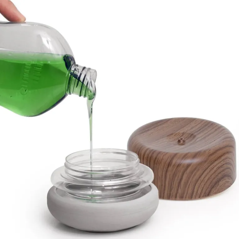 Do-Dish oppvaskmiddelpumpe 11 cm mørkt tre/lysegrå