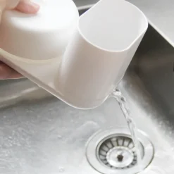 Do-Dish såpedispenser/oppvaskstativ 18x11x11 cm hvit