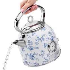 Dome elektrisk vannkoker 1,7L China Rose blå/hvit