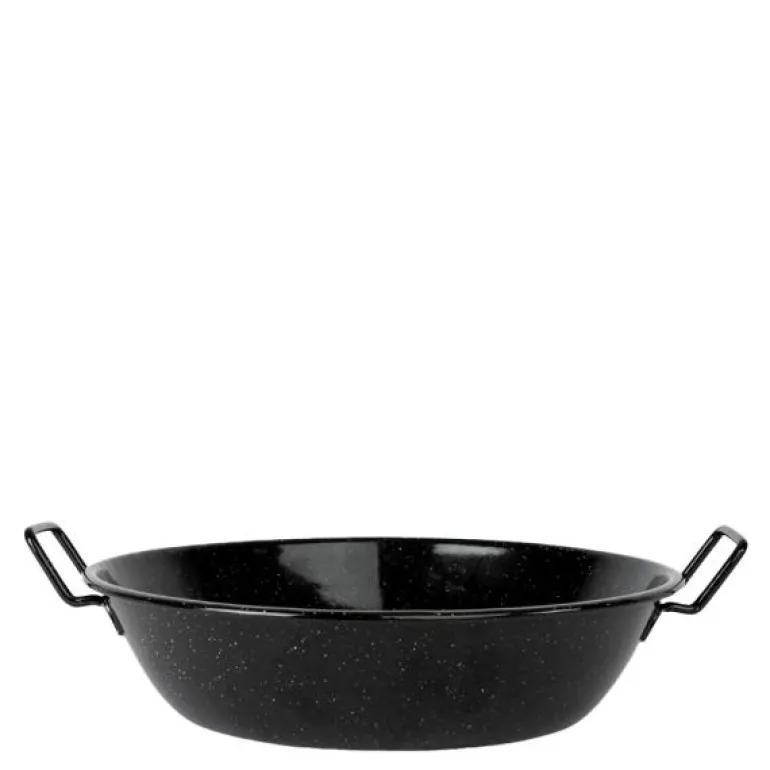 Doris emaljert panne medium svart