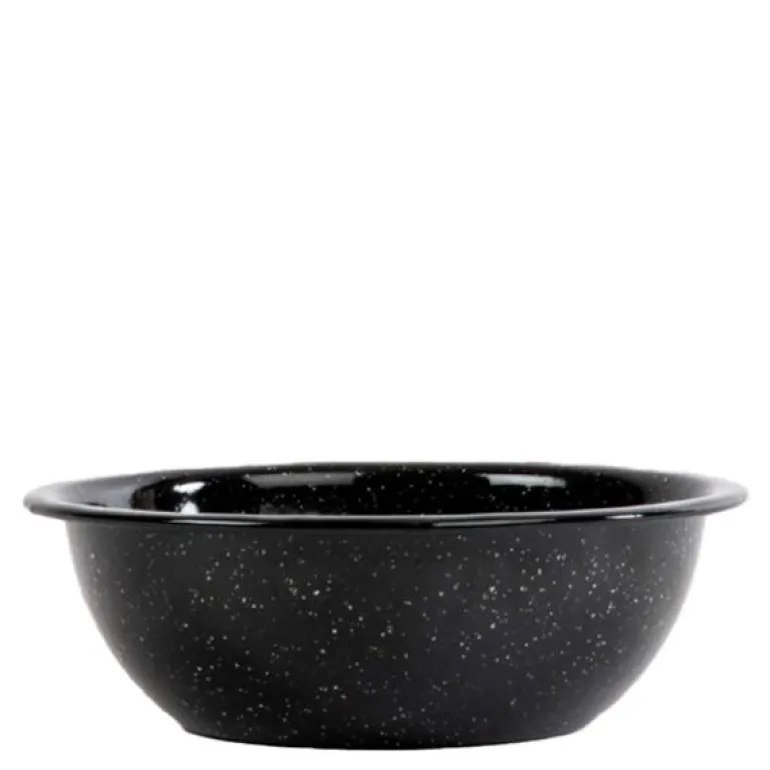 Doris emaljeskål 16 cm svart