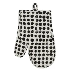 Dots gryteklut 17x27 cm hvit/svart