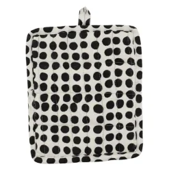 Dots gryteklut 17,5x21 cm hvit/svart