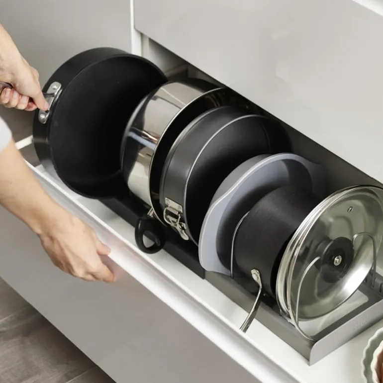 DrawerStore grytelokkholder grå