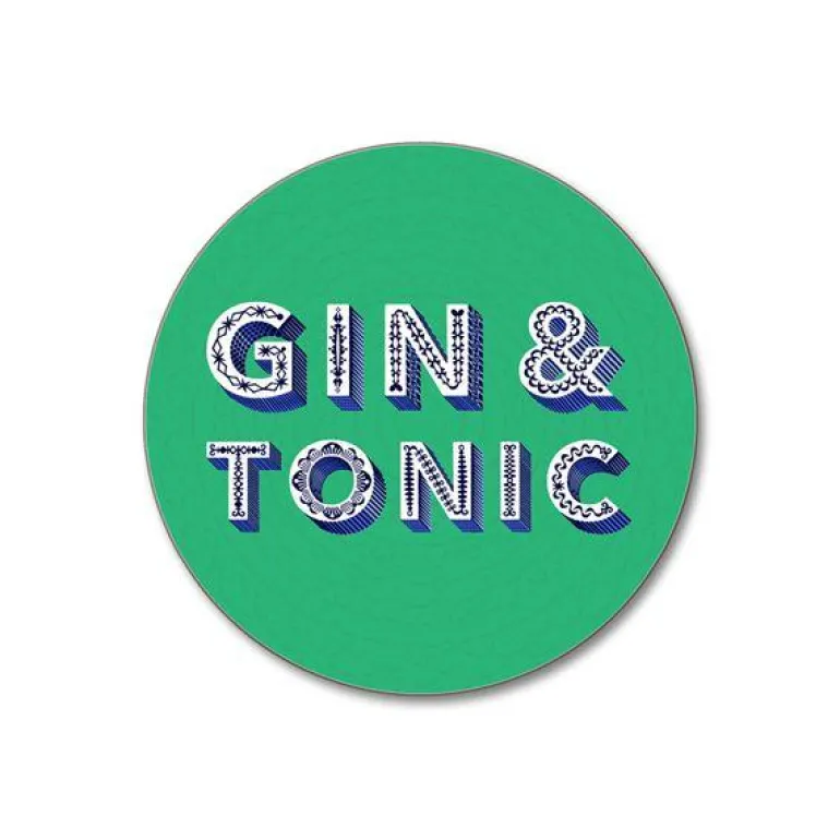 Drikkeunderlag 10 cm gin&tonic