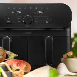 Duett airfryer dobbel 11 L matt svart