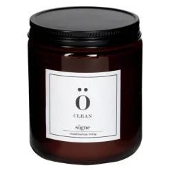 Duftlys clean 7x9 cm brun