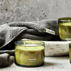 Duftlys lavender rain 7,5x10 cm grønn