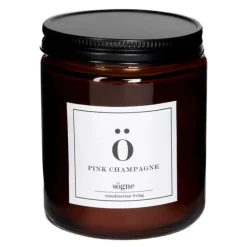 Duftlys pink champagne 7x9 cm brun