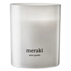 Duftlys white garden 9,5x8 cm hvit