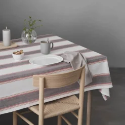 Duk 140x240 cm large stripes hvit