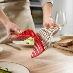 Duo bordskåner grå/rød