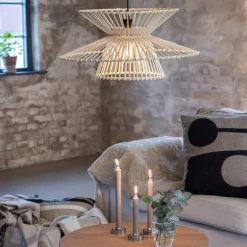 Duplici taklampe 57 cm natur