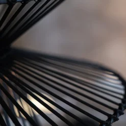 Duplici taklampe 57 cm svart