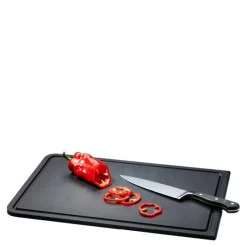 Duracore skjærebrett med renne 44x29,8 cm svart